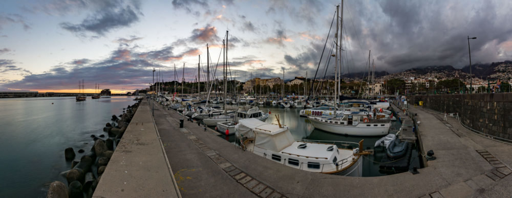 Přístav v hlavním městě Funchal - ostrov Madeira